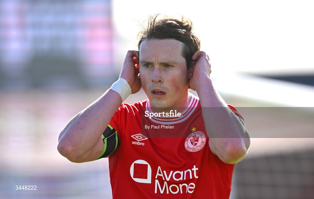 4 May 2026; Will Fitzgerald of Sligo Rovers during the SSE Airtricity Men's Premier Division match between Sligo Rovers and St Patrick's Athletic at The Showgrounds in Sligo. Photo by Paul Phelan/Sportsfile
