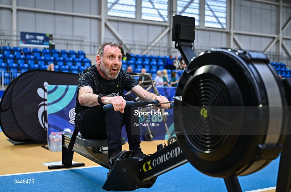 7 May 2026; More than a competition. Confidence, community and breaking down barriers. IWA’s Second Annual Fitness Inclusion Games brought athletes together to celebrate progress, resilience and the power of inclusion. Pictured during the IWA’s Second Annual Fitness Inclusion Games at the National Indoor Arena at the Sport Ireland Campus, Dublin is Patrick O'Neill. Photo by Tyler Miller/Sportsfile