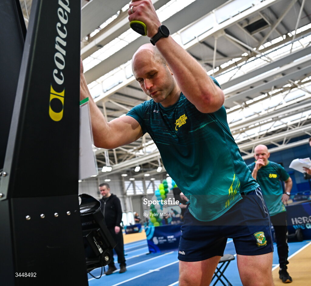 7 May 2026; More than a competition. Confidence, community and breaking down barriers. IWA’s Second Annual Fitness Inclusion Games brought athletes together to celebrate progress, resilience and the power of inclusion. Pictured during the IWA’s Second Annual Fitness Inclusion Games at the National Indoor Arena at the Sport Ireland Campus, Dublin is Comedian Rory O'Connor. Photo by Tyler Miller/Sportsfile