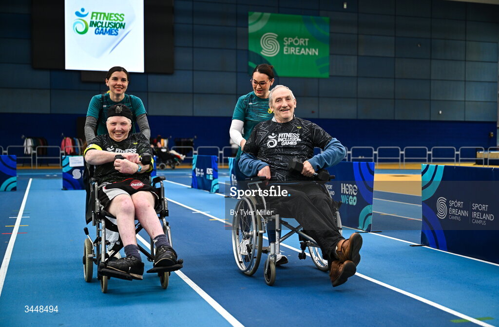 7 May 2026; More than a competition. Confidence, community and breaking down barriers. IWA’s Second Annual Fitness Inclusion Games brought athletes together to celebrate progress, resilience and the power of inclusion. Pictured during the IWA’s Second Annual Fitness Inclusion Games at the National Indoor Arena at the Sport Ireland Campus, Dublin are competitors. Photo by Tyler Miller/Sportsfile
