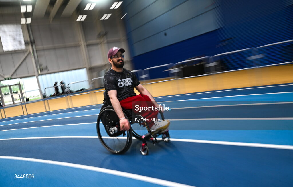 7 May 2026; More than a competition. Confidence, community and breaking down barriers. IWA’s Second Annual Fitness Inclusion Games brought athletes together to celebrate progress, resilience and the power of inclusion. Pictured during the IWA’s Second Annual Fitness Inclusion Games at the National Indoor Arena at the Sport Ireland Campus, Dublin is a competitor. Photo by Tyler Miller/Sportsfile