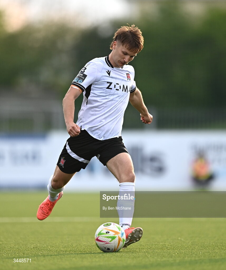 1 May 2026; John Ross Wilson of Dundalk during the SSE Airtricity Men's Premier Division match between Dundalk and Shelbourne at Oriel Park in Dundalk, Louth. Photo by Ben McShane/Sportsfile