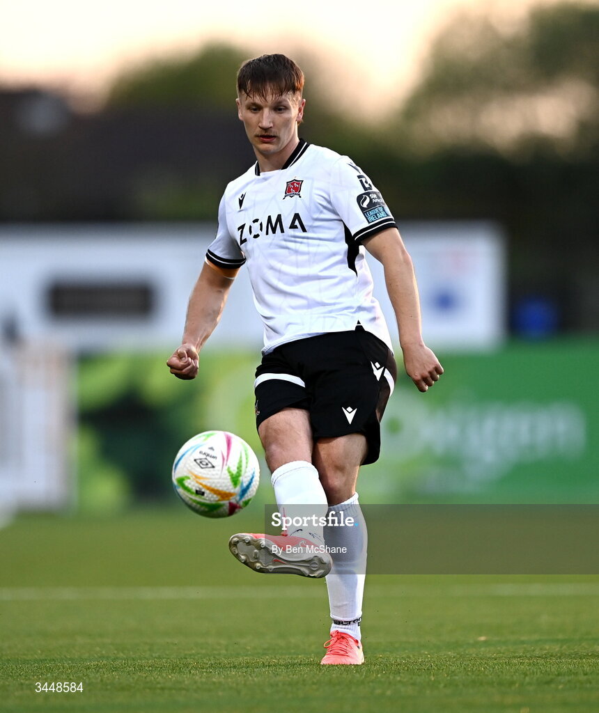 1 May 2026; John Ross Wilson of Dundalk during the SSE Airtricity Men's Premier Division match between Dundalk and Shelbourne at Oriel Park in Dundalk, Louth. Photo by Ben McShane/Sportsfile