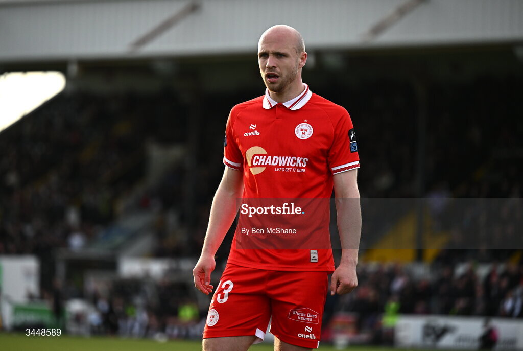 1 May 2026; Kerr McInroy of Shelbourne during the SSE Airtricity Men's Premier Division match between Dundalk and Shelbourne at Oriel Park in Dundalk, Louth. Photo by Ben McShane/Sportsfile