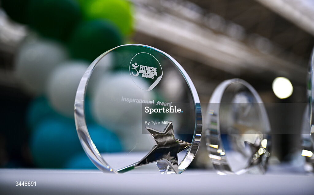 7 May 2026; More than a competition. Confidence, community and breaking down barriers. IWA’s Second Annual Fitness Inclusion Games brought athletes together to celebrate progress, resilience and the power of inclusion. Pictured during the IWA’s Second Annual Fitness Inclusion Games at the National Indoor Arena at the Sport Ireland Campus, Dublin are participant awards. Photo by Tyler Miller/Sportsfile