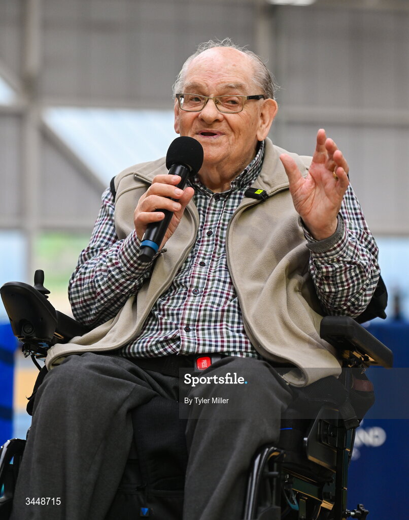 7 May 2026; More than a competition. Confidence, community and breaking down barriers. IWA’s Second Annual Fitness Inclusion Games brought athletes together to celebrate progress, resilience and the power of inclusion. Pictured during the IWA’s Second Annual Fitness Inclusion Games at the National Indoor Arena at the Sport Ireland Campus, Dublin IWA founder Dr. Oliver Murphy. Photo by Tyler Miller/Sportsfile