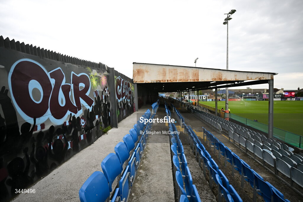 8 May 2026; A general view of Sullivan & Lambe Park before the SSE Airtricity Men’s Premier Division match between Drogheda United and Derry City at Sullivan & Lambe Park in Drogheda, Louth. Photo by Stephen McCarthy/Sportsfile