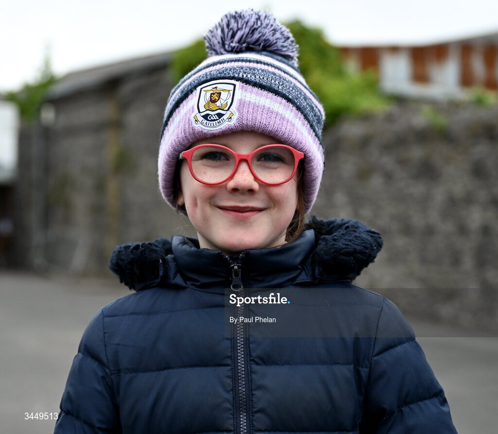 8 May 2026; Galway supporter Niamh Hanrahan before the Electric Ireland Connacht GAA Minor Football Championship final match between Galway and Roscommon at Tuam Stadium in Galway. Photo by Paul Phelan/Sportsfile