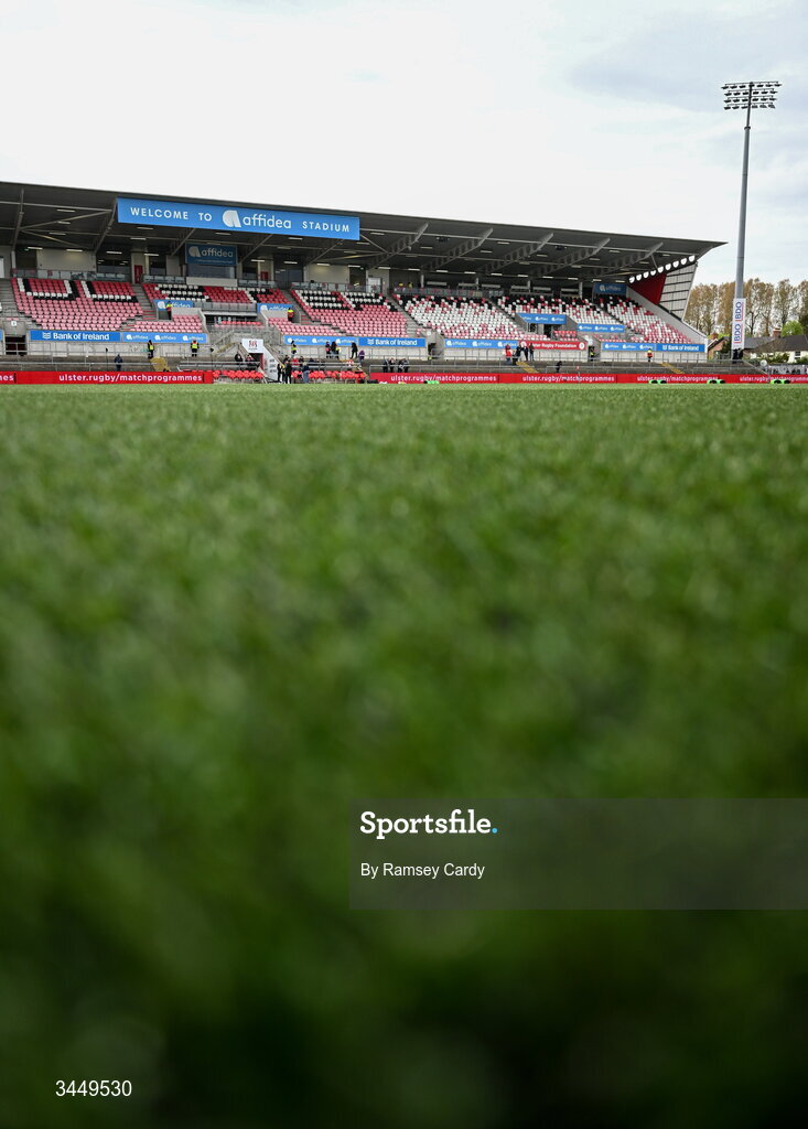 8 May 2026; A general view before the United Rugby Championship match between Ulster and DHL Stormers at Affidea Stadium in Belfast. Photo by Ramsey Cardy/Sportsfile