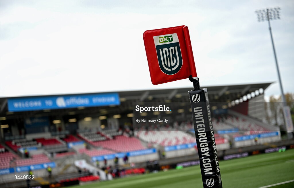 8 May 2026; A general view before the United Rugby Championship match between Ulster and DHL Stormers at Affidea Stadium in Belfast. Photo by Ramsey Cardy/Sportsfile
