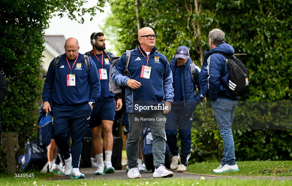 8 May 2026; DHL Stormers Director of Rugby John Dobson arrives before the United Rugby Championship match between Ulster and DHL Stormers at Affidea Stadium in Belfast. Photo by Ramsey Cardy/Sportsfile