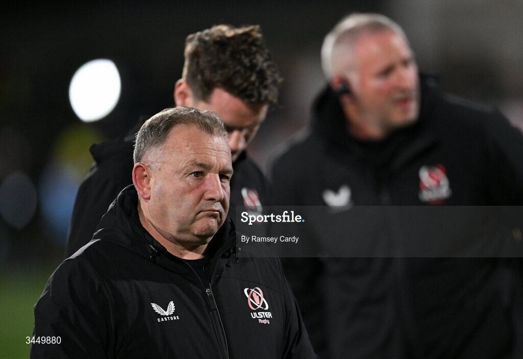 8 May 2026; Ulster head coach Richie Murphy after his side's draw in the United Rugby Championship match between Ulster and DHL Stormers at Affidea Stadium in Belfast. Photo by Ramsey Cardy/Sportsfile