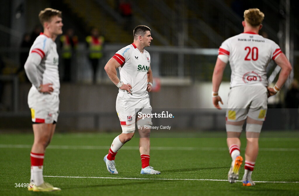 8 May 2026; Nick Timoney of Ulster after his side's draw in the United Rugby Championship match between Ulster and DHL Stormers at Affidea Stadium in Belfast. Photo by Ramsey Cardy/Sportsfile