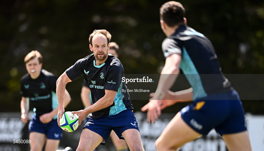 9 May 2026; Craig Miller of Leinster before the IRFU Men's Junior Interprovincial Round 3 match between Ulster and Leinster at Lisburn RFC in Lisburn, Antrim. Photo by Ben McShane/Sportsfile