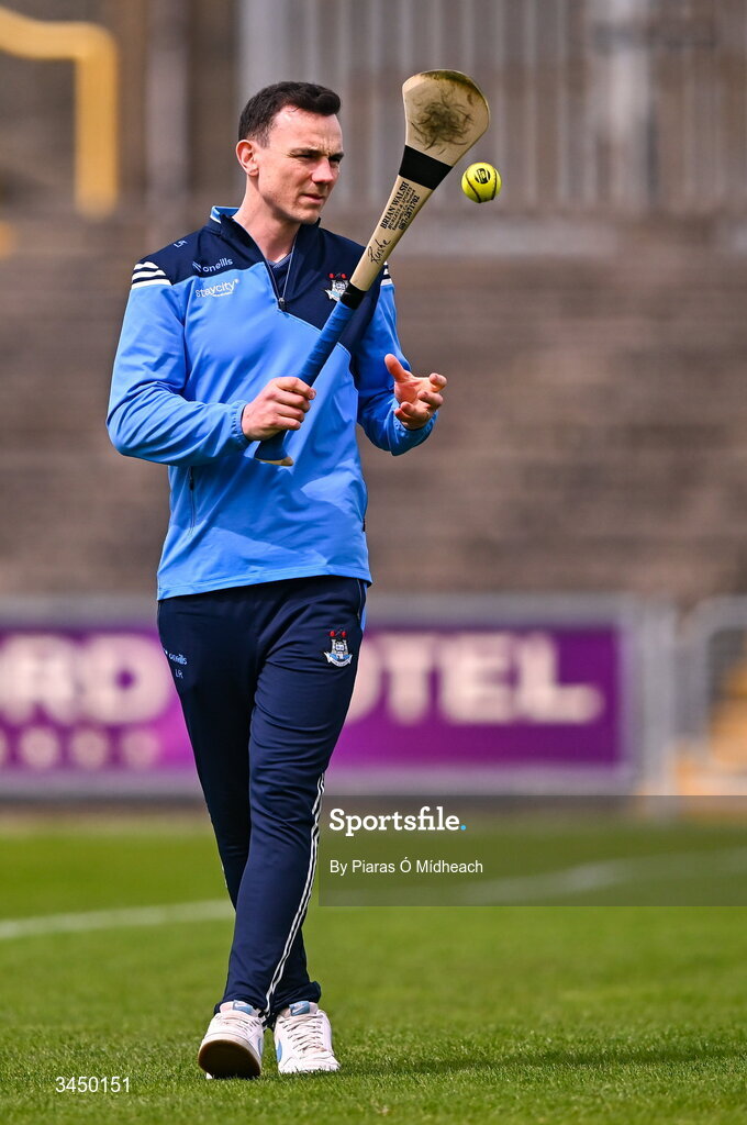 9 May 2026; Liam Rushe of Dublin before the Leinster GAA Senior Hurling Championship round 3 match between Wexford and Dublin at Chadwicks Wexford Park in Wexford. Photo by Piaras Ó Mídheach/Sportsfile