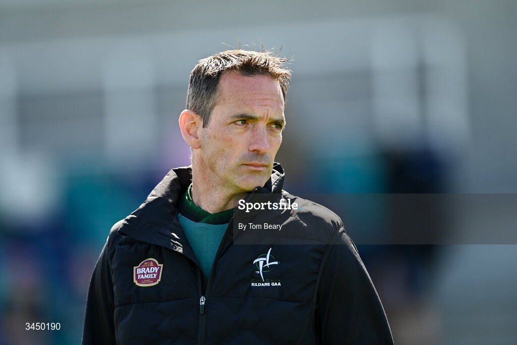 9 May 2026; Kildare manager Brian Dowling before the Leinster GAA Senior Hurling Championship round 3 match between Kildare and Galway at Cedral St Conleth's Park in Newbridge, Kildare. Photo by Tom Beary/Sportsfile