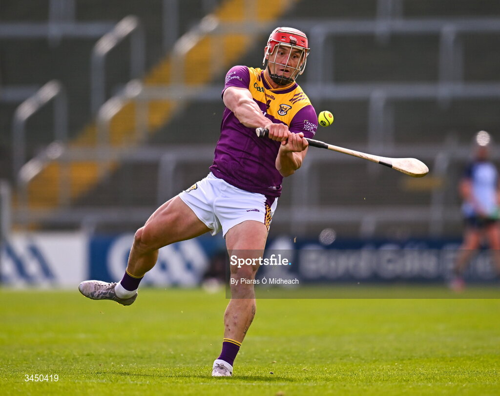 9 May 2026; Lee Chin of Wexford during the Leinster GAA Senior Hurling Championship round 3 match between Wexford and Dublin at Chadwicks Wexford Park in Wexford. Photo by Piaras Ó Mídheach/Sportsfile