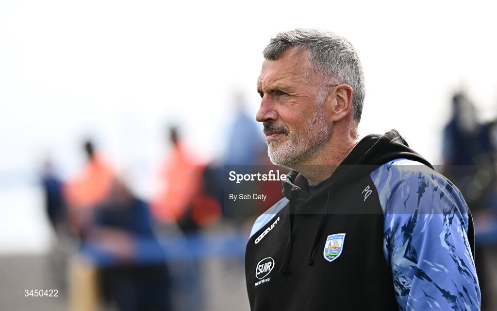 9 May 2026; Waterford manager Peter Queally before the Munster GAA Senior Hurling Championship Round 3 match between Waterford and Cork at Azzurri Walsh Park in Waterford. Photo by Seb Daly/Sportsfile