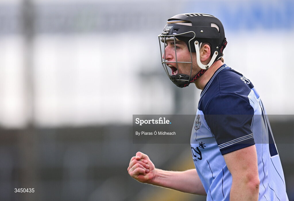 9 May 2026; Donal Burke of Dublin celebrates during the Leinster GAA Senior Hurling Championship round 3 match between Wexford and Dublin at Chadwicks Wexford Park in Wexford. Photo by Piaras Ó Mídheach/Sportsfile