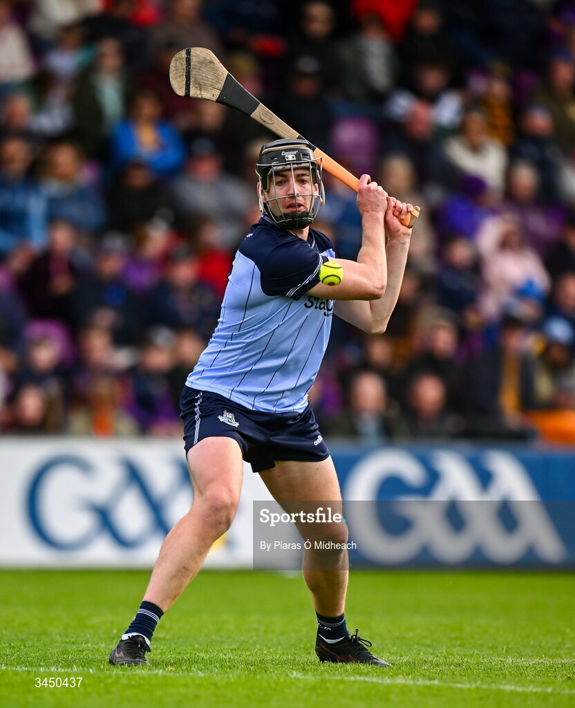 9 May 2026; Donal Burke of Dublin scores a point from a free during the Leinster GAA Senior Hurling Championship round 3 match between Wexford and Dublin at Chadwicks Wexford Park in Wexford. Photo by Piaras Ó Mídheach/Sportsfile