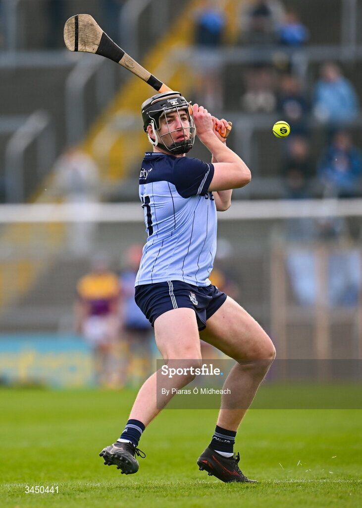 9 May 2026; Donal Burke of Dublin scores a point from a free during the Leinster GAA Senior Hurling Championship round 3 match between Wexford and Dublin at Chadwicks Wexford Park in Wexford. Photo by Piaras Ó Mídheach/Sportsfile