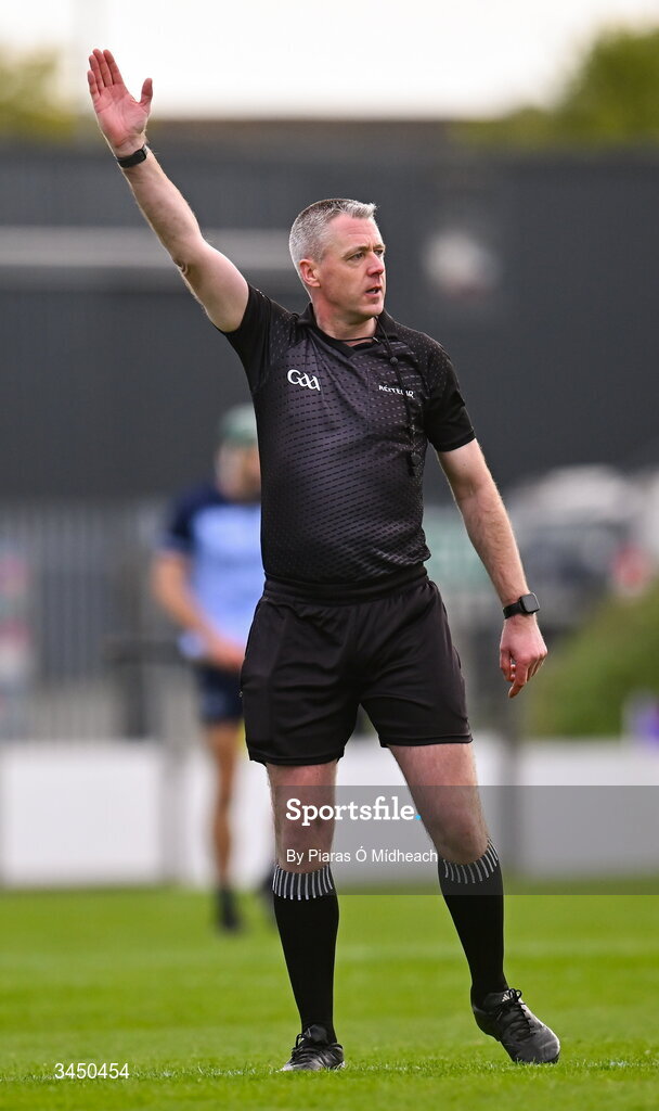9 May 2026; Referee Shane Hynes during the Leinster GAA Senior Hurling Championship round 3 match between Wexford and Dublin at Chadwicks Wexford Park in Wexford. Photo by Piaras Ó Mídheach/Sportsfile