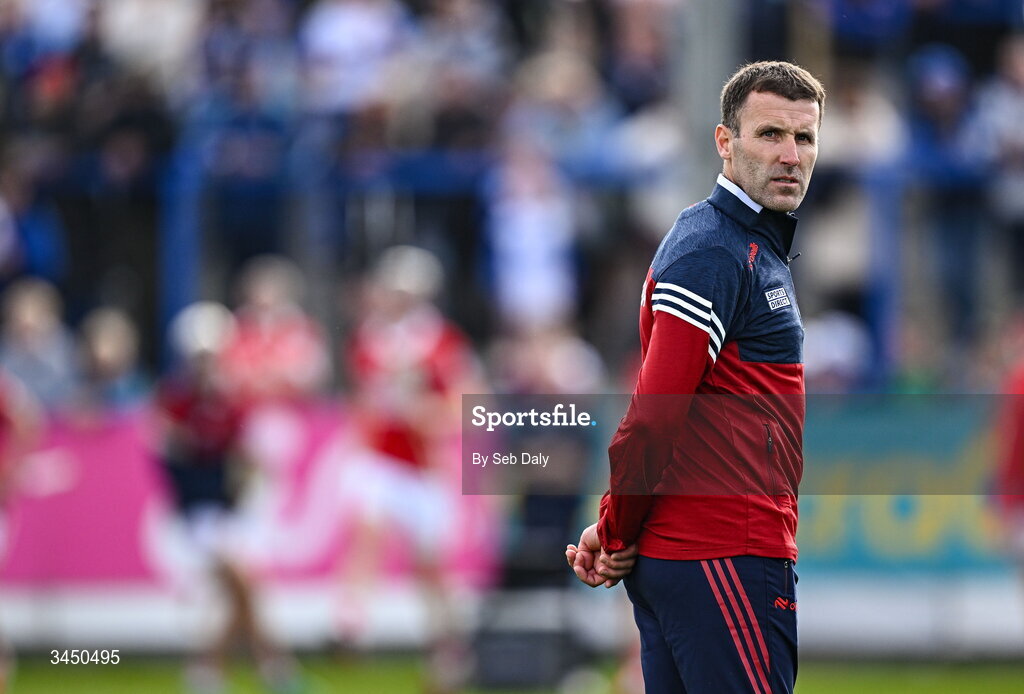9 May 2026; Cork manager Ben O'Connor before the Munster GAA Senior Hurling Championship Round 3 match between Waterford and Cork at Azzurri Walsh Park in Waterford. Photo by Seb Daly/Sportsfile