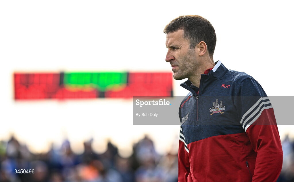 9 May 2026; Cork manager Ben O'Connor before the Munster GAA Senior Hurling Championship Round 3 match between Waterford and Cork at Azzurri Walsh Park in Waterford. Photo by Seb Daly/Sportsfile