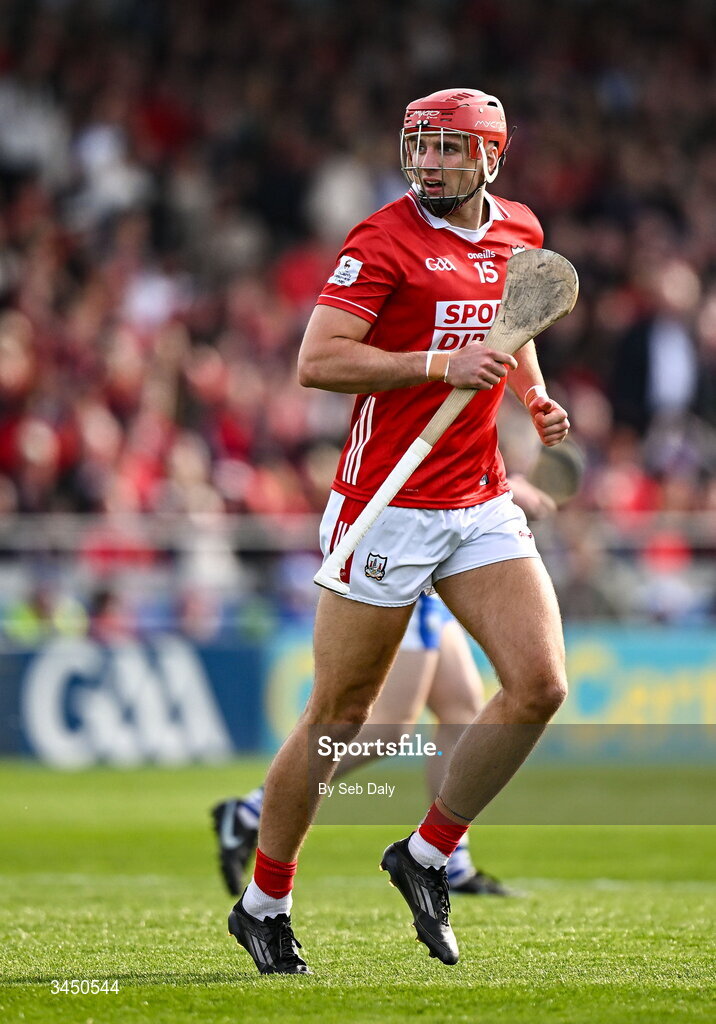 9 May 2026; Brian Hayes of Cork during the Munster GAA Senior Hurling Championship Round 3 match between Waterford and Cork at Azzurri Walsh Park in Waterford. Photo by Seb Daly/Sportsfile