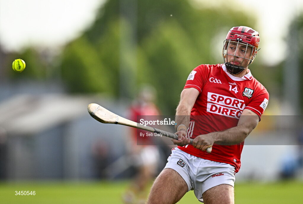 9 May 2026; William Buckley of Cork scores a point during the Munster GAA Senior Hurling Championship Round 3 match between Waterford and Cork at Azzurri Walsh Park in Waterford. Photo by Seb Daly/Sportsfile