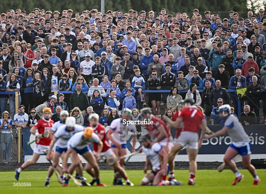 9 May 2026; Spectators during the Munster GAA Senior Hurling Championship Round 3 match between Waterford and Cork at Azzurri Walsh Park in Waterford. Photo by Seb Daly/Sportsfile