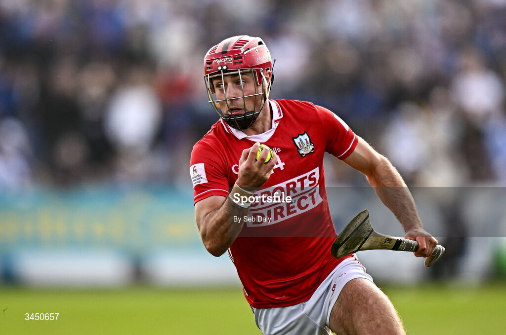 9 May 2026; William Buckley of Cork during the Munster GAA Senior Hurling Championship Round 3 match between Waterford and Cork at Azzurri Walsh Park in Waterford. Photo by Seb Daly/Sportsfile