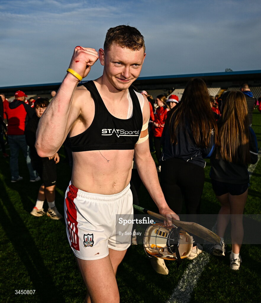 9 May 2026; Shane Barrett of Cork celebrates after his side's victory in the Munster GAA Senior Hurling Championship Round 3 match between Waterford and Cork at Azzurri Walsh Park in Waterford. Photo by Seb Daly/Sportsfile