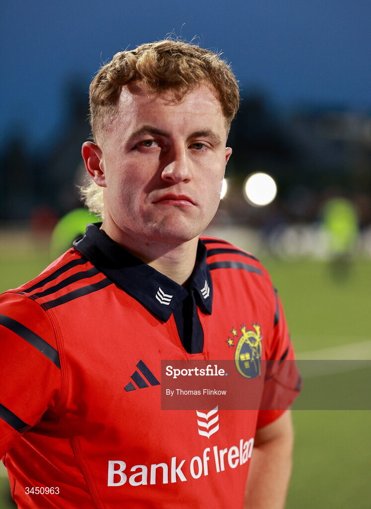 9 May 2026; Craig Casey of Munster after his side's defeat in the United Rugby Championship match between Connacht and Munster at Dexcom Stadium in Galway. Photo by Thomas Flinkow/Sportsfile
