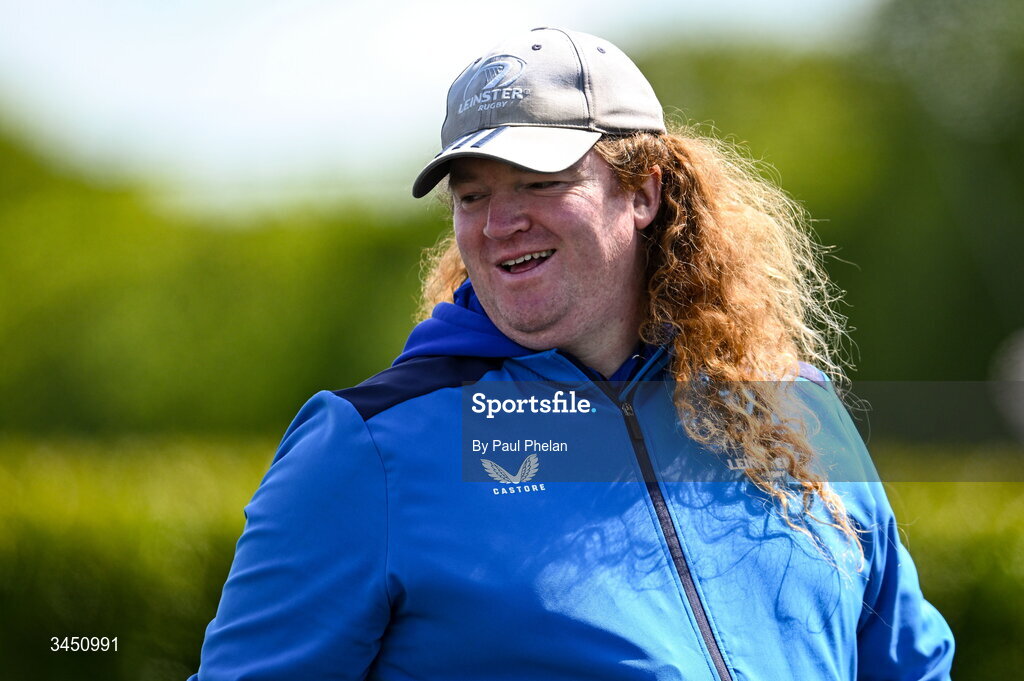 9 May 2026; Leinster 1 coach Paidi Mahon during the IRFU U18 Girls 7s Interprovincial Series at Mullingar RFC in Westmeath. Photo by Paul Phelan/Sportsfile