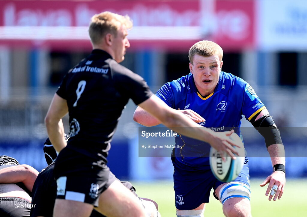 9 May 2026; Conor O’Tighearnaigh of Leinster during the IRFU Interprovincial A Championship match between Leinster A and Ulster A at Energia Park in Dublin. Photo by Stephen McCarthy/Sportsfile