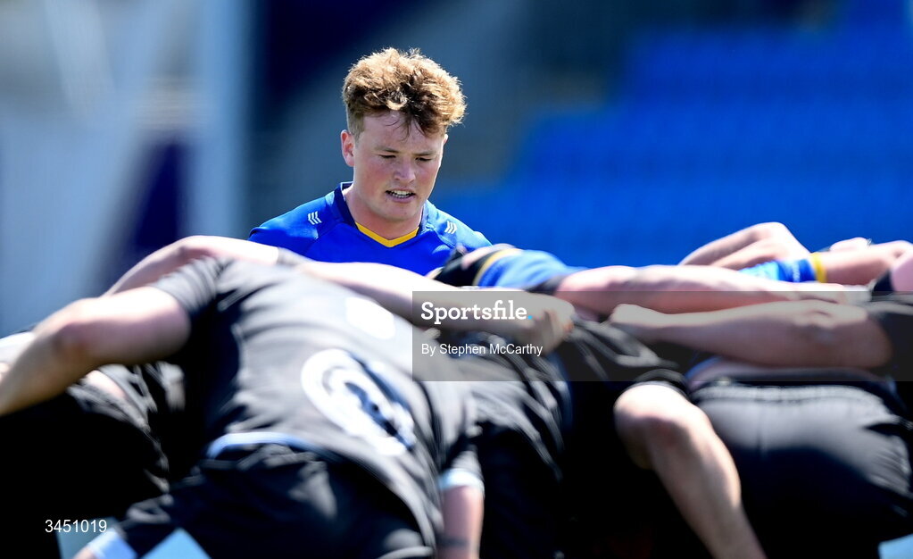 9 May 2026; Tadhg Brophy of Leinster during the IRFU Interprovincial A Championship match between Leinster A and Ulster A at Energia Park in Dublin. Photo by Stephen McCarthy/Sportsfile