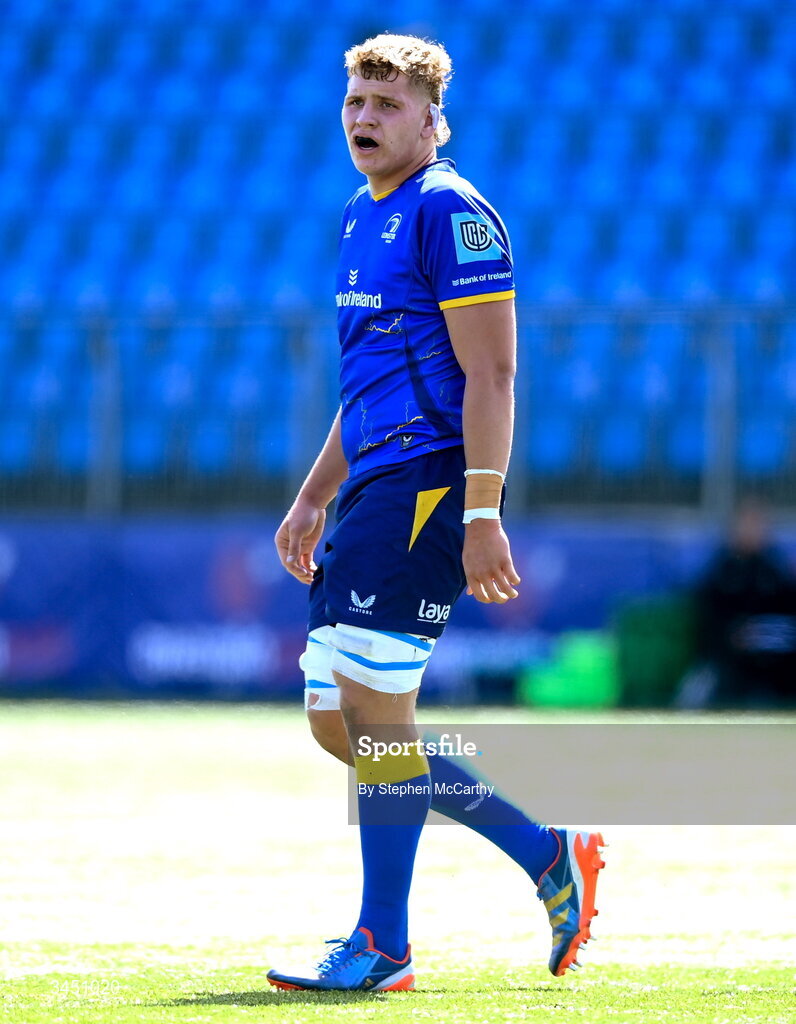 9 May 2026; Artur Symkovskiy of Leinster during the IRFU Interprovincial A Championship match between Leinster A and Ulster A at Energia Park in Dublin. Photo by Stephen McCarthy/Sportsfile