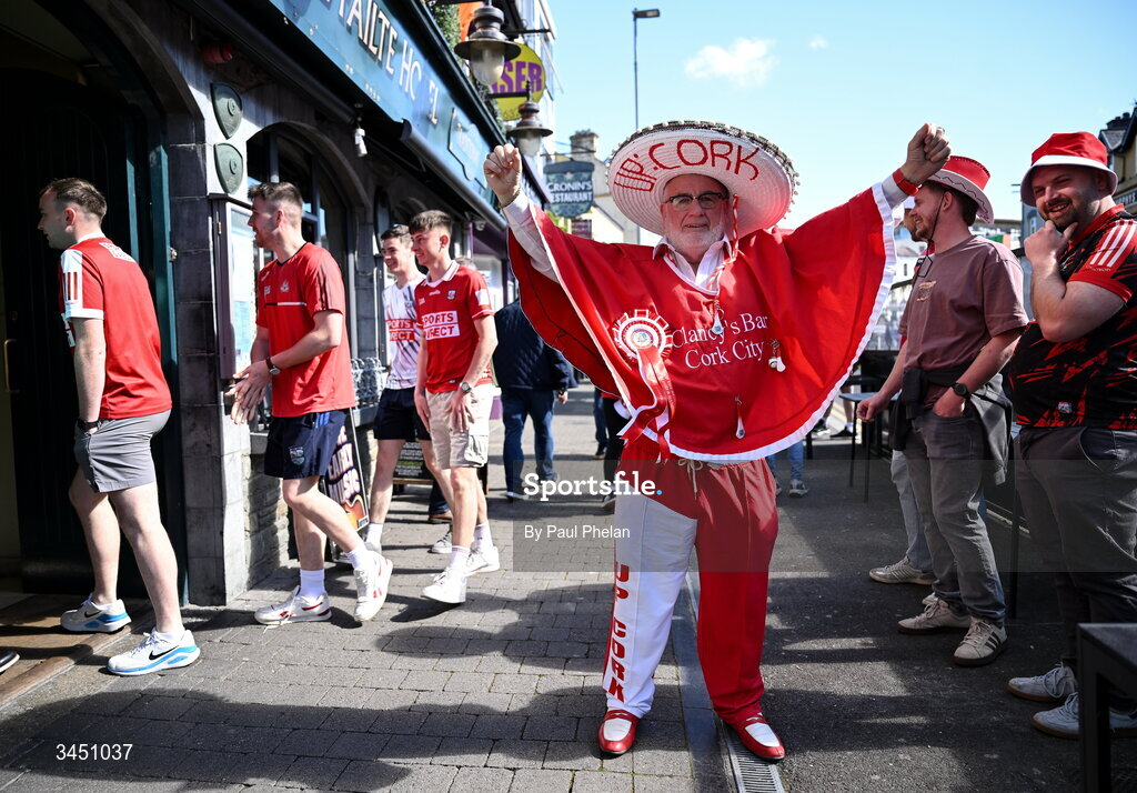10 May 2026; Cork supporter Cyril Kavanagh before the Munster GAA Football Senior Championship final match between Kerry and Cork at Fitzgerald Stadium in Killarney, Kerry. Photo by Paul Phelan/Sportsfile