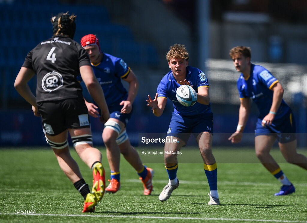 9 May 2026; Caspar Gabriel of Leinster during the IRFU Interprovincial A Championship match between Leinster A and Ulster A at Energia Park in Dublin. Photo by Stephen McCarthy/Sportsfile