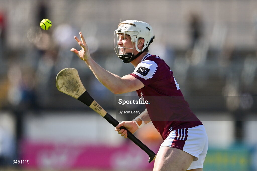 9 May 2026; Darren Morrissey of Galway during the Leinster GAA Senior Hurling Championship round 3 match between Kildare and Galway at Cedral St Conleth's Park in Newbridge, Kildare. Photo by Tom Beary/Sportsfile