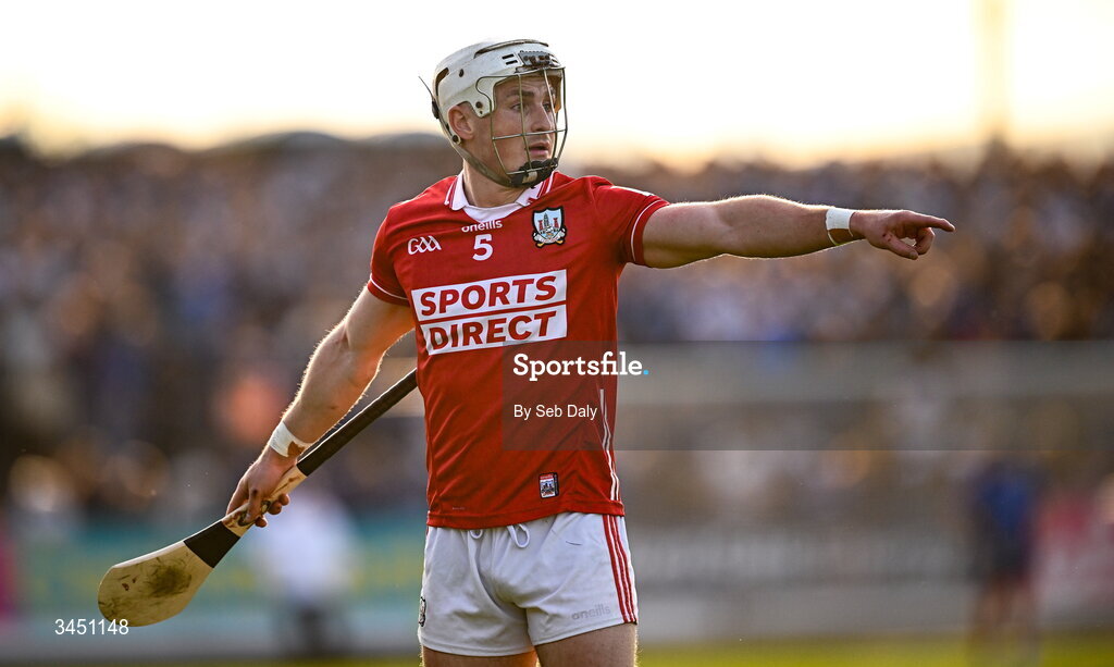 9 May 2026; Tommy O’Connell of Cork during the Munster GAA Senior Hurling Championship Round 3 match between Waterford and Cork at Azzurri Walsh Park in Waterford. Photo by Seb Daly/Sportsfile
