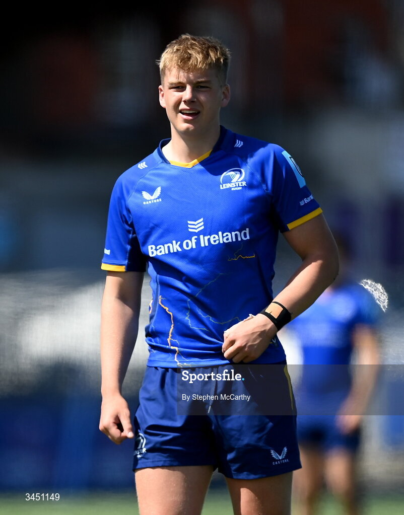 9 May 2026; Ciarán Mangan of Leinster during the IRFU Interprovincial A Championship match between Leinster A and Ulster A at Energia Park in Dublin. Photo by Stephen McCarthy/Sportsfile