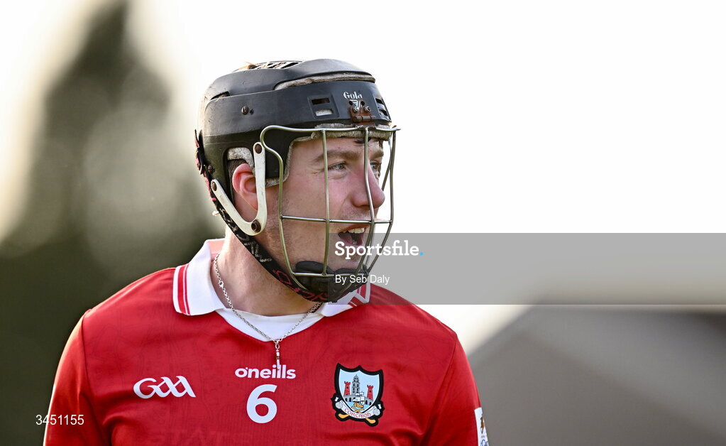 9 May 2026; Eoin Downey of Cork during the Munster GAA Senior Hurling Championship Round 3 match between Waterford and Cork at Azzurri Walsh Park in Waterford. Photo by Seb Daly/Sportsfile