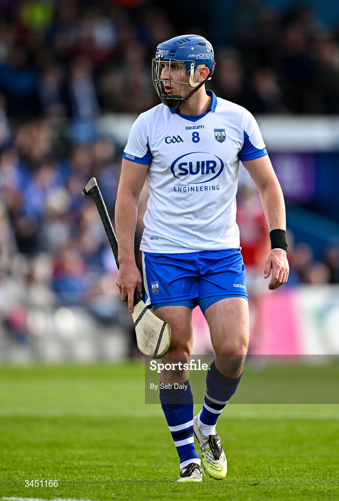9 May 2026; Paddy Leavey of Waterford during the Munster GAA Senior Hurling Championship Round 3 match between Waterford and Cork at Azzurri Walsh Park in Waterford. Photo by Seb Daly/Sportsfile