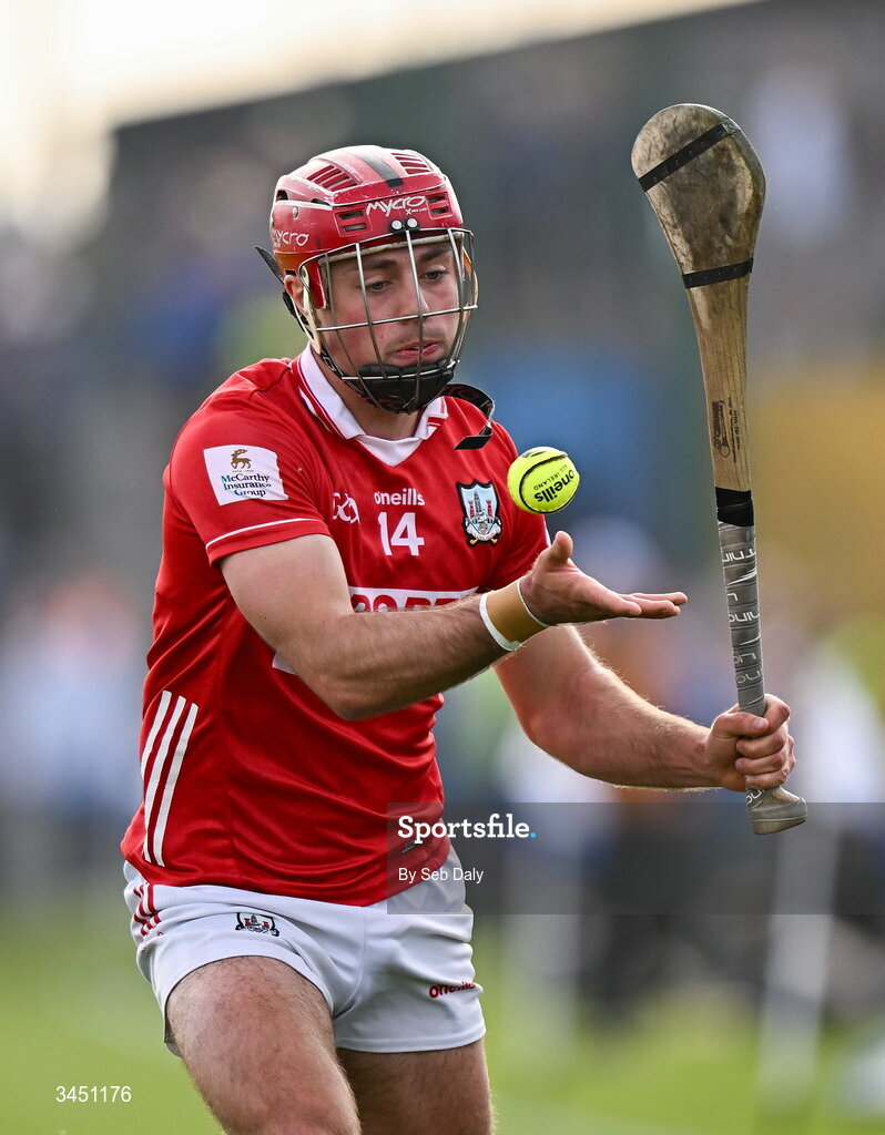 9 May 2026; William Buckley of Cork during the Munster GAA Senior Hurling Championship Round 3 match between Waterford and Cork at Azzurri Walsh Park in Waterford. Photo by Seb Daly/Sportsfile