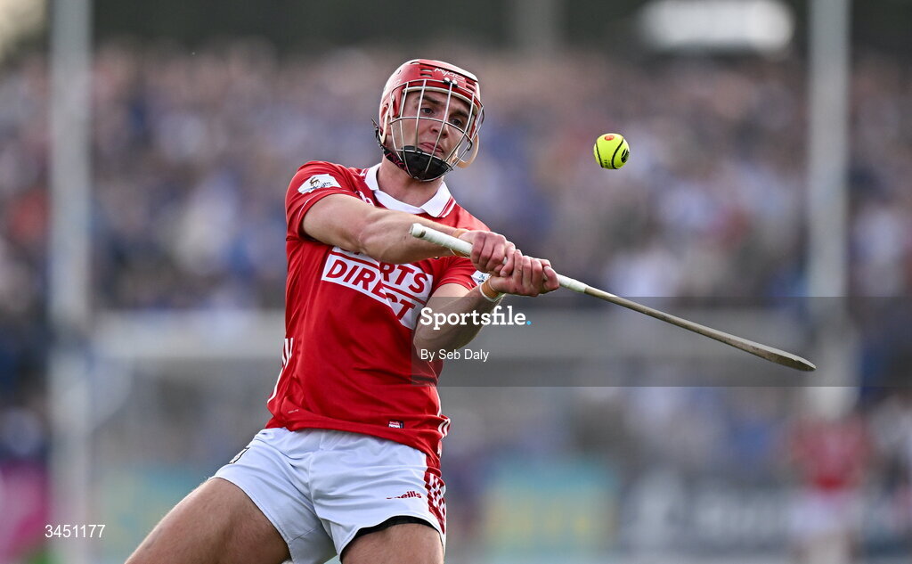 9 May 2026; Brian Hayes of Cork during the Munster GAA Senior Hurling Championship Round 3 match between Waterford and Cork at Azzurri Walsh Park in Waterford. Photo by Seb Daly/Sportsfile
