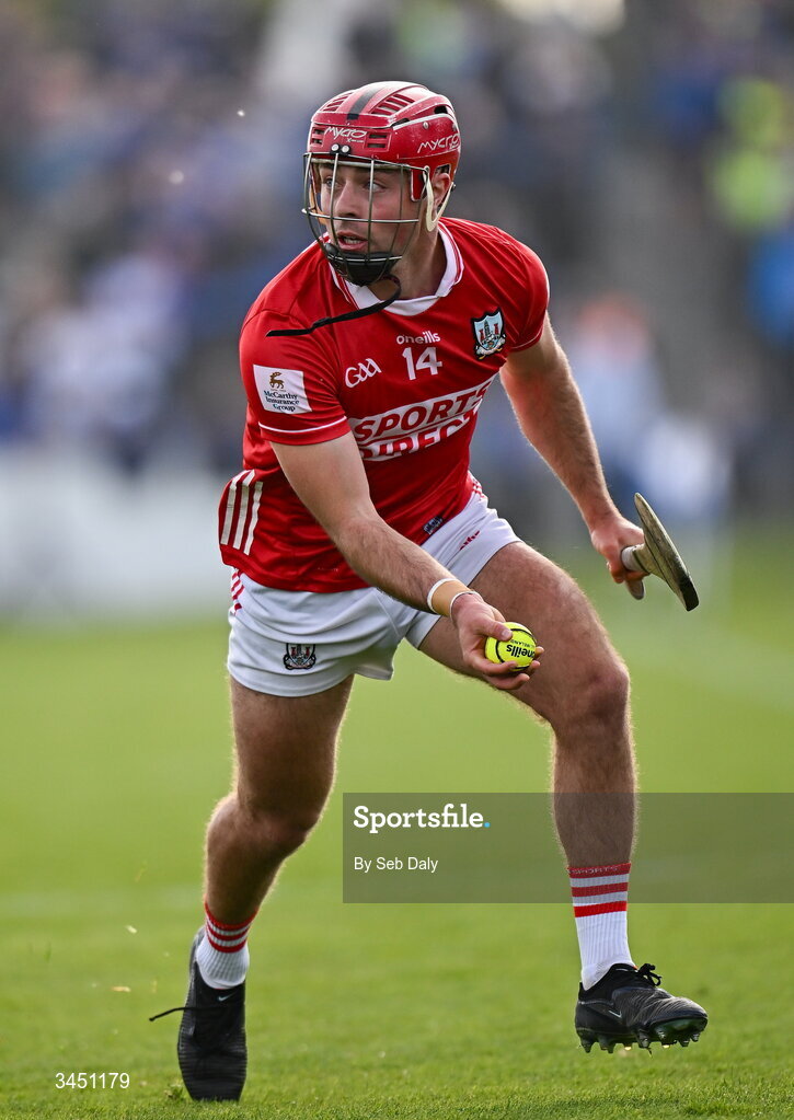 9 May 2026; William Buckley of Cork during the Munster GAA Senior Hurling Championship Round 3 match between Waterford and Cork at Azzurri Walsh Park in Waterford. Photo by Seb Daly/Sportsfile