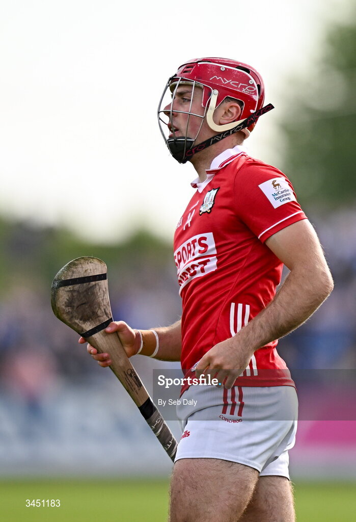 9 May 2026; William Buckley of Cork during the Munster GAA Senior Hurling Championship Round 3 match between Waterford and Cork at Azzurri Walsh Park in Waterford. Photo by Seb Daly/Sportsfile