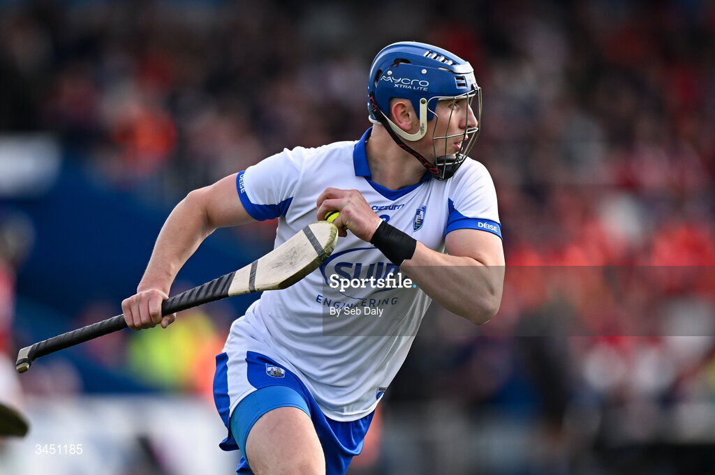 9 May 2026; Paddy Leavey of Waterford during the Munster GAA Senior Hurling Championship Round 3 match between Waterford and Cork at Azzurri Walsh Park in Waterford. Photo by Seb Daly/Sportsfile